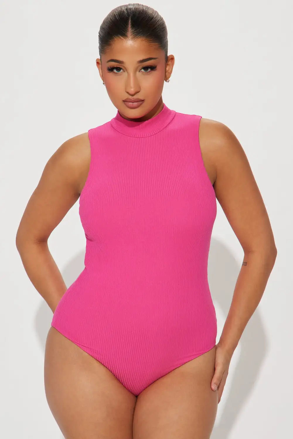 Corey Double Layered Bodysuit - Magenta