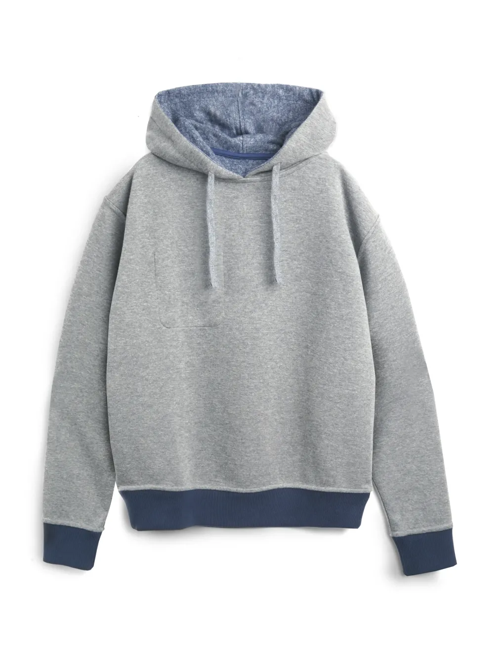 Navy Casual Style Long Sleeve Hoodie