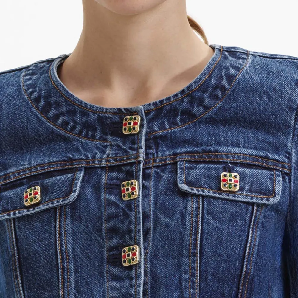 Buttoned Denim Jacket
