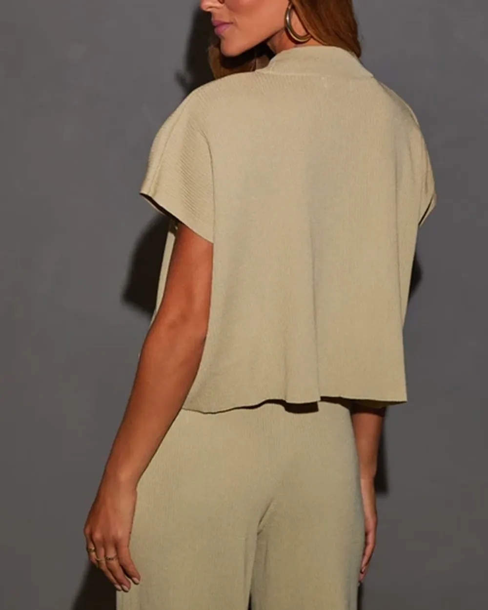 Fashion Mock Neck Sweater