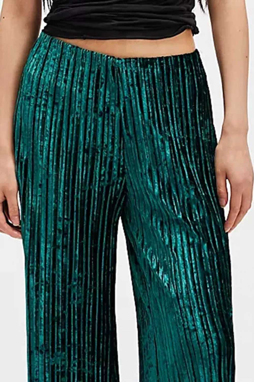 Pleated Wide Leg Pants