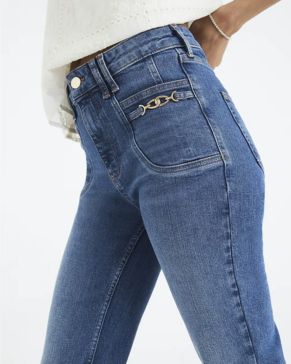 Women's Cotton Slim-Fit Bootcut Pants