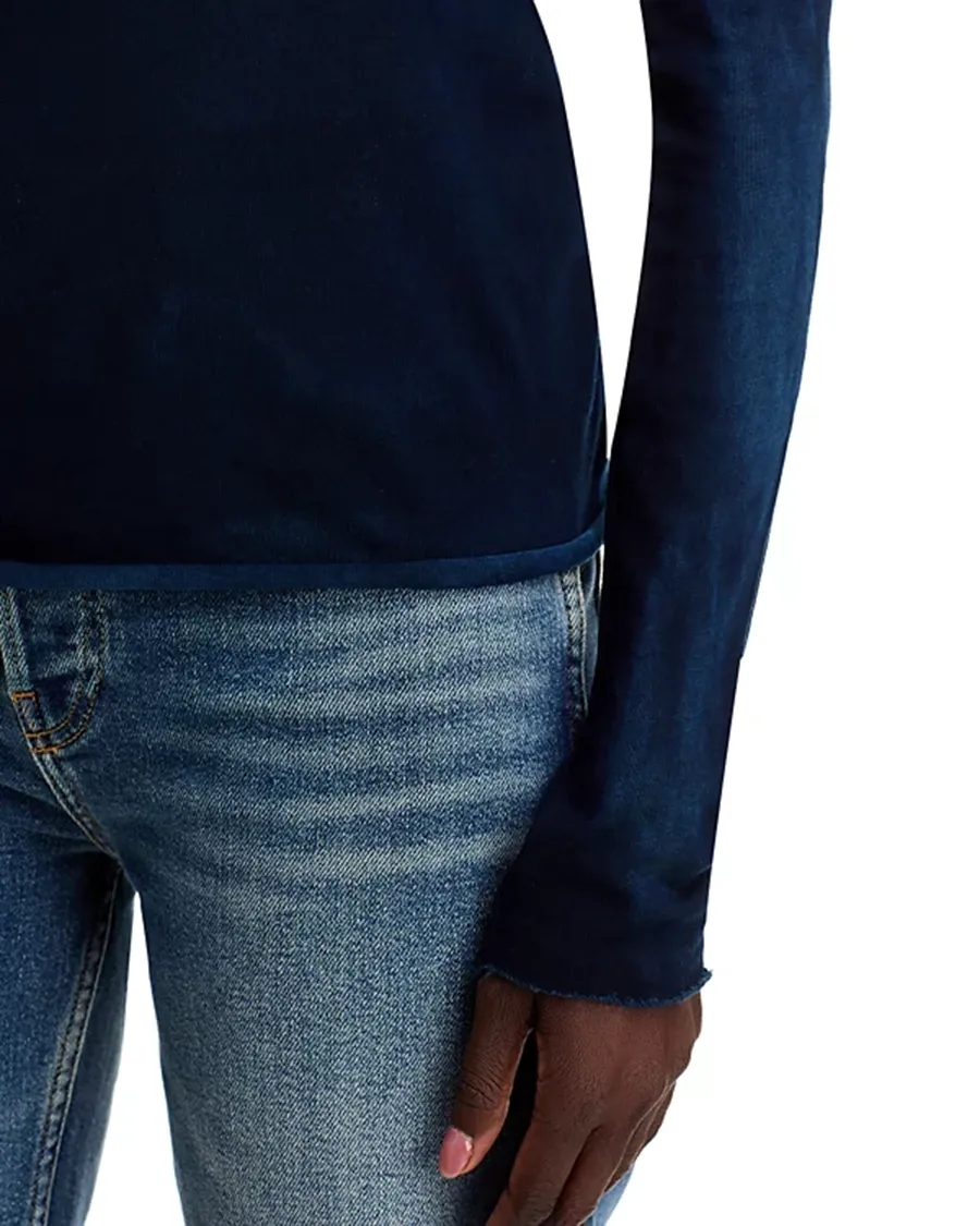 Long Sleeve Crew Neck Cotton Tee