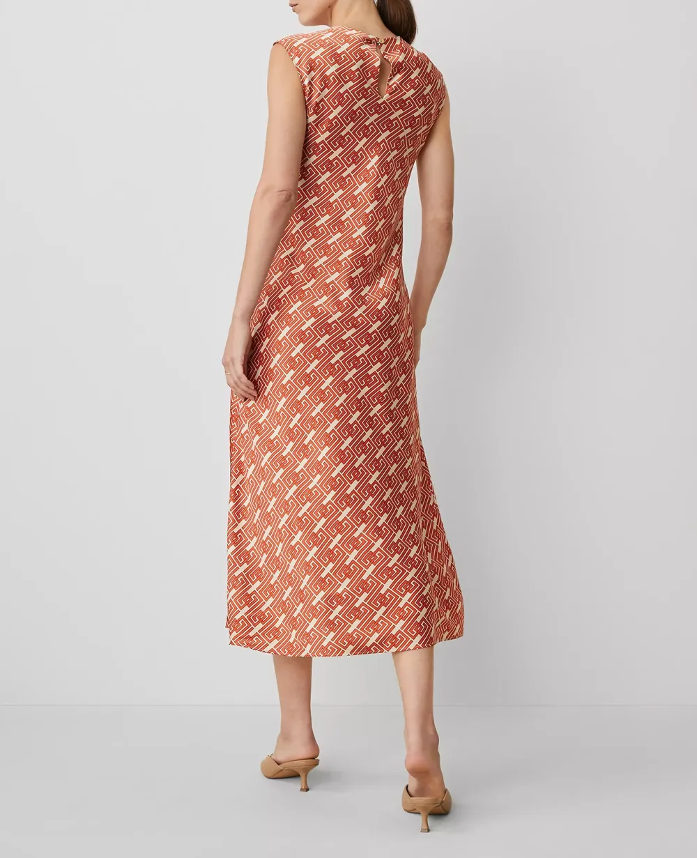 Maze Column Slip Dress