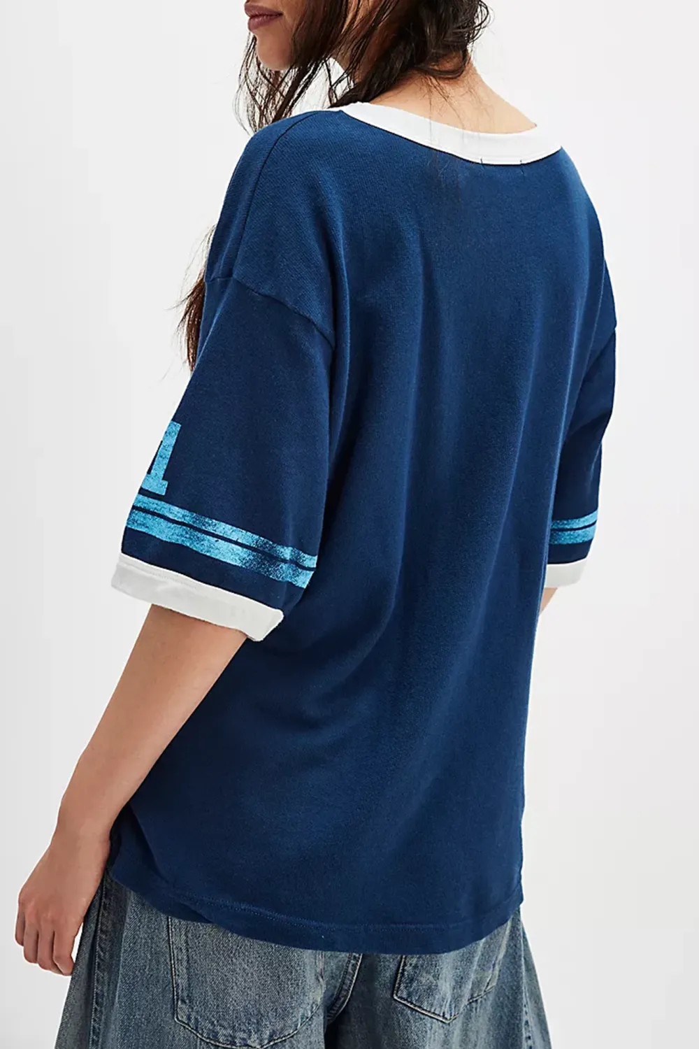 Graphic Print Raglan Sleeve T-Shirt