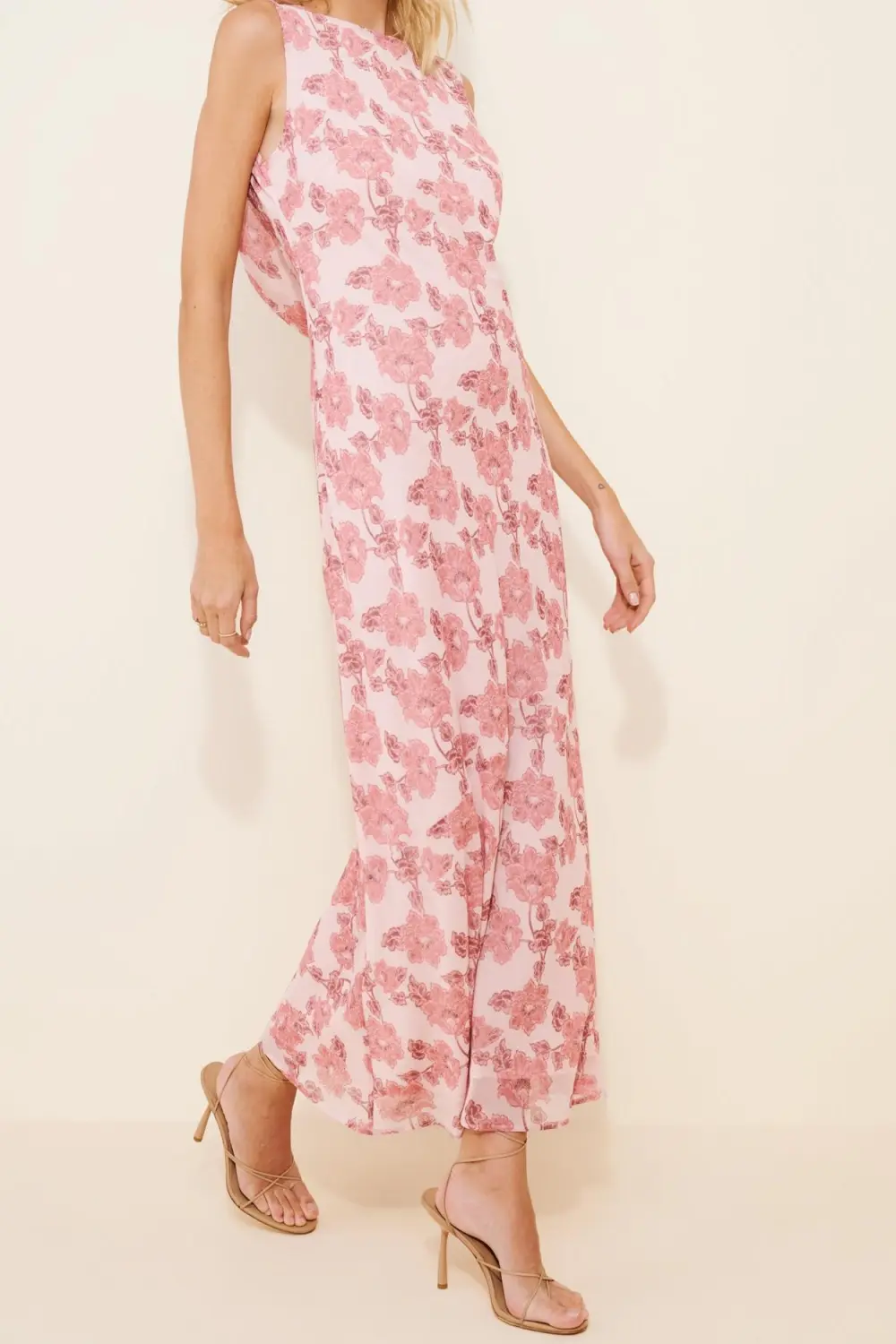 Chloe Boatneck Slip Maxi Dress