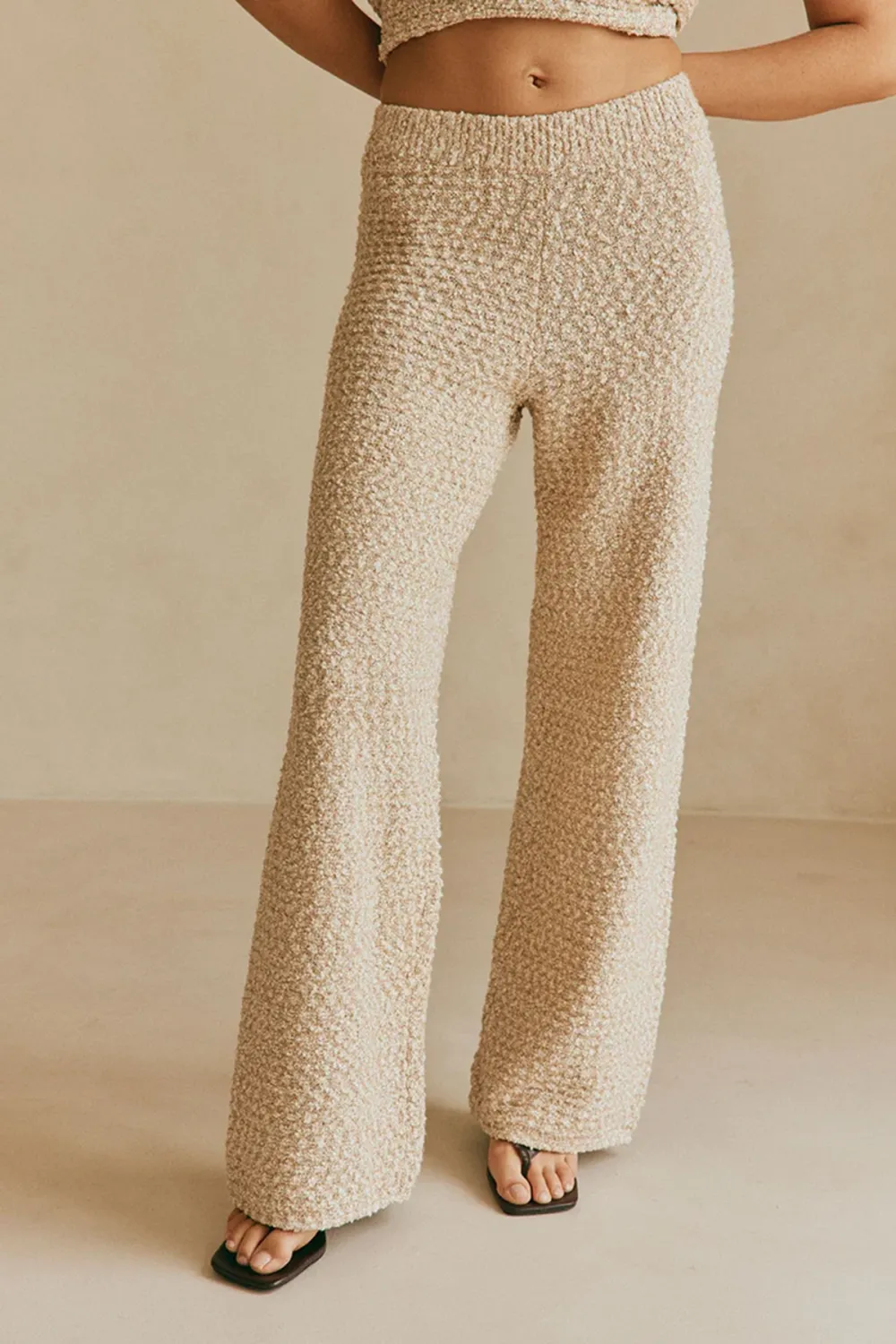 Textured Flared Lounge Pants