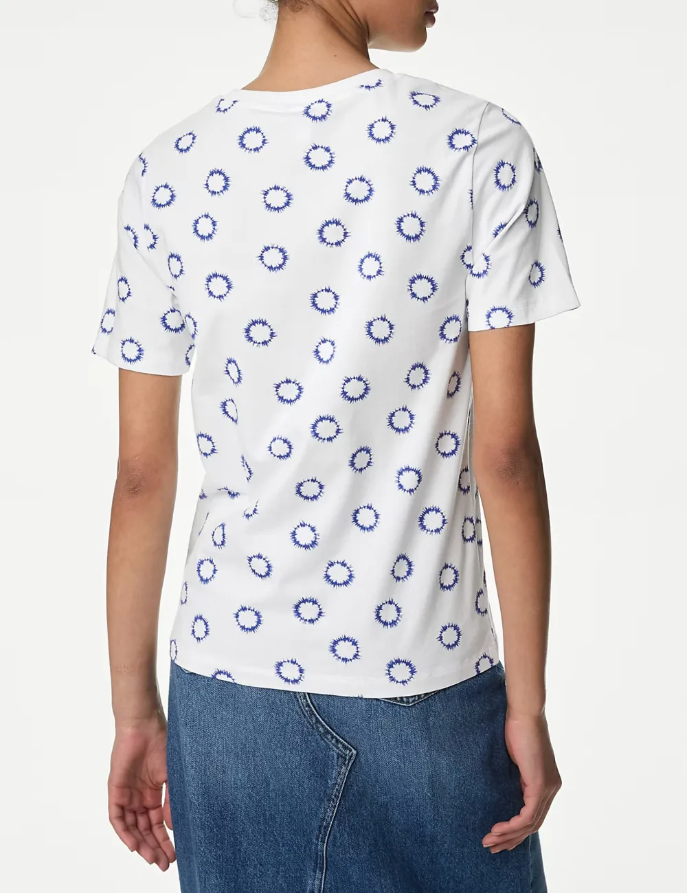 PolkaDot Printed Crew Neck T-Shirt