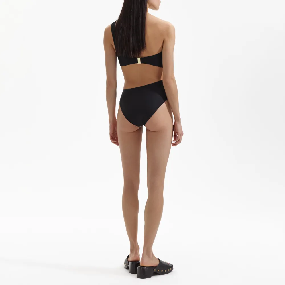 Black Asymmetric Swimsuit