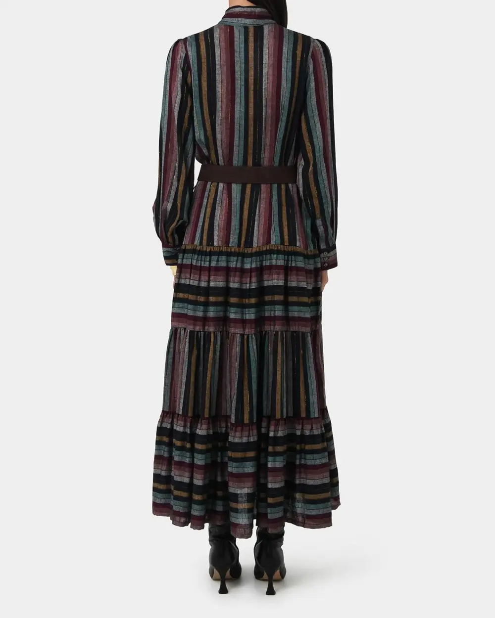 Linen Tiered Maxi Dress