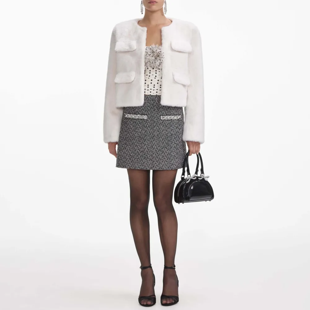 Cream Faux Fur Jacket