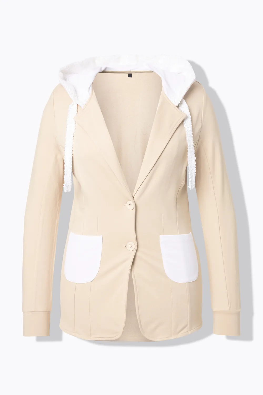 Hooded Straight Tube Jacket