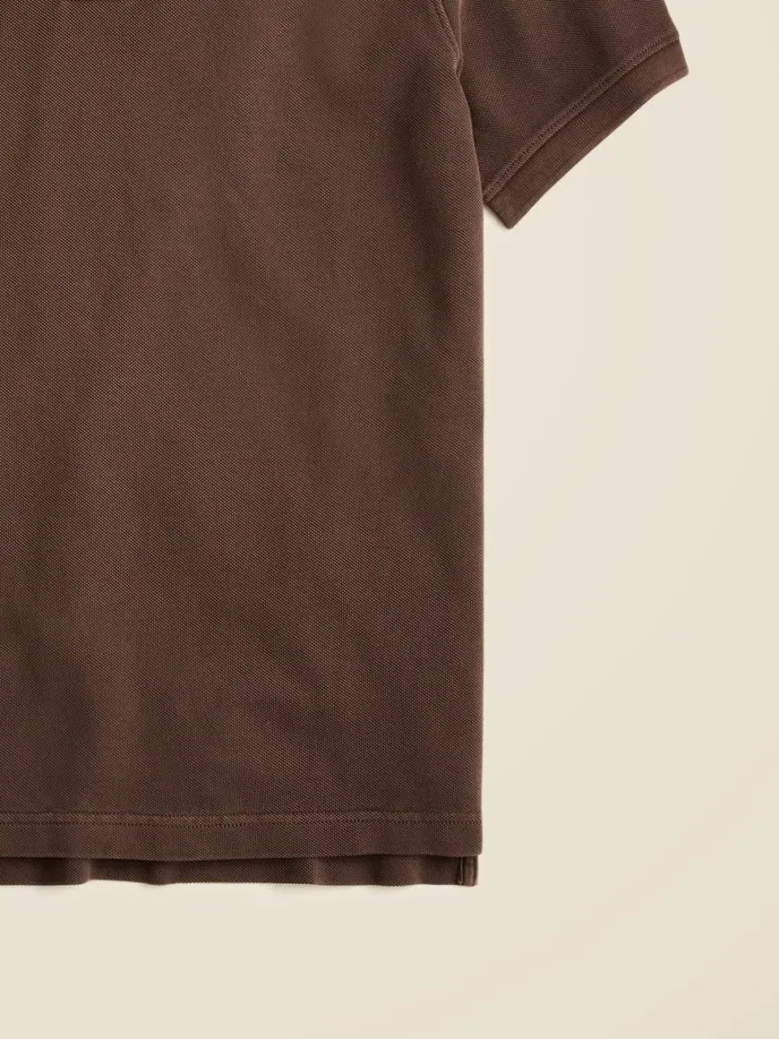 Brown Short Sleeve Classic Polo Shirt