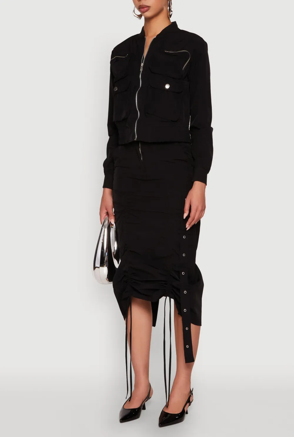 Stand Up Collar Windbreaker Jacket