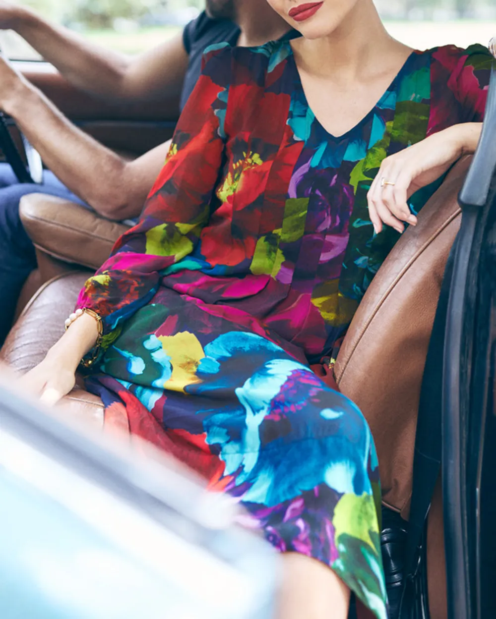 Pleated Georgette Dress