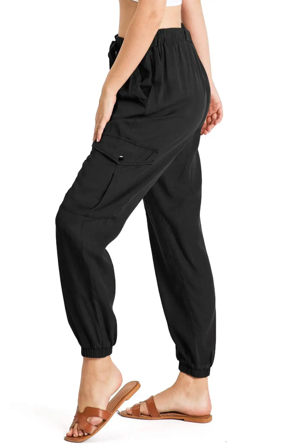 Rust - Colored Cargo Jogger Pants