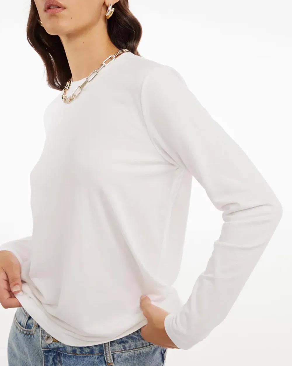 Long Sleeve Stripe Boyfriend Tee