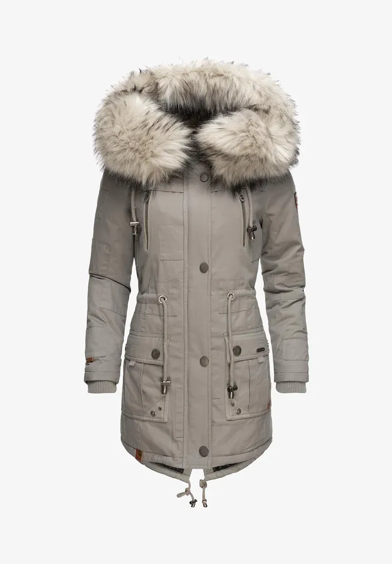 Women‘s Fashion Red Parka Coat