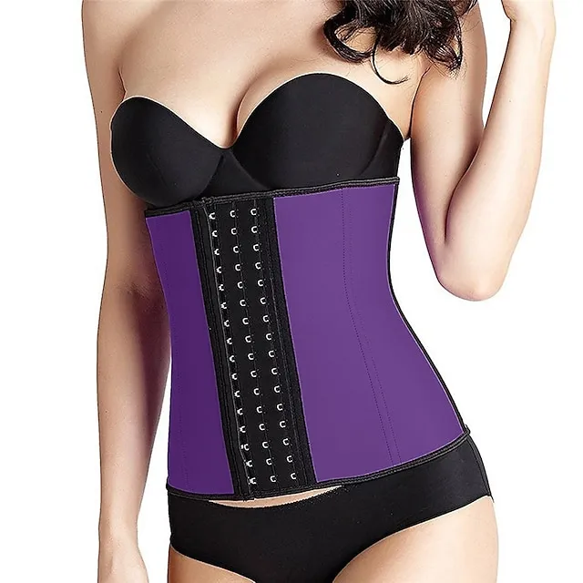 Body Shaper Sweat Waist Trainer Corset Sweat Shapewear Sports Spandex Neoprene Yoga Gym Workout Exercise & Fitness Tummy Control Slimming Weight Loss For Women