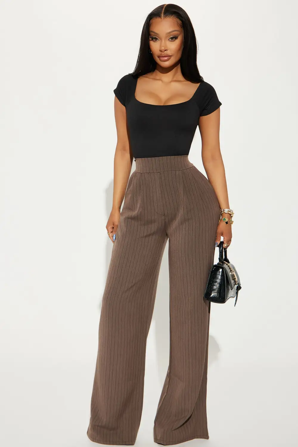 Michelle Short Sleeve Bodysuit - Black