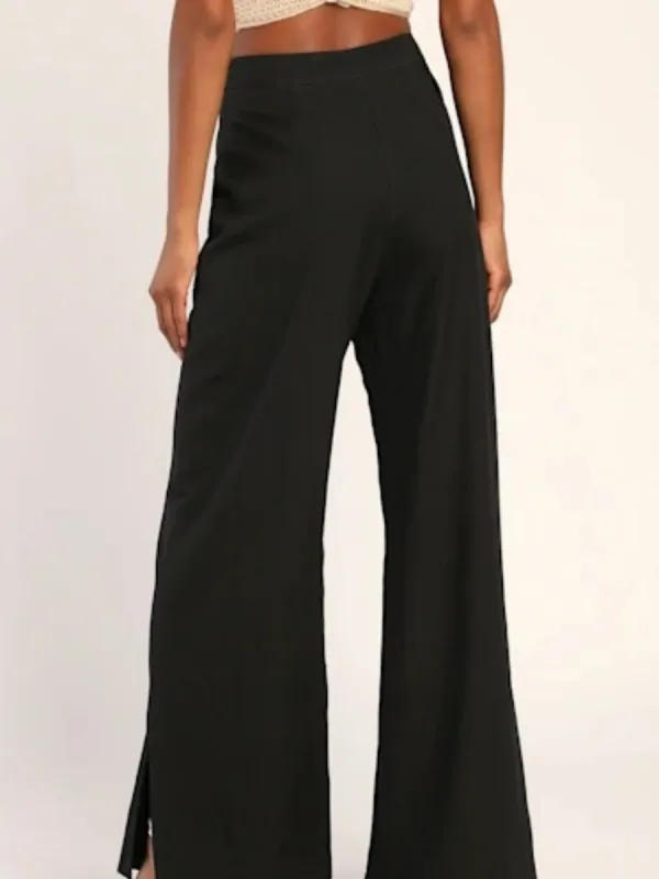 Slit High Waist Pants