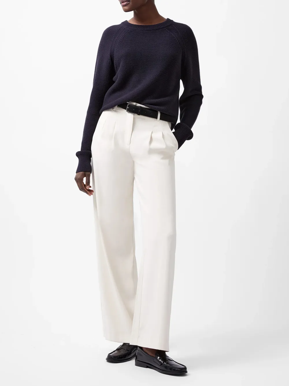 Simple Solid Color Crew Neck Sweater