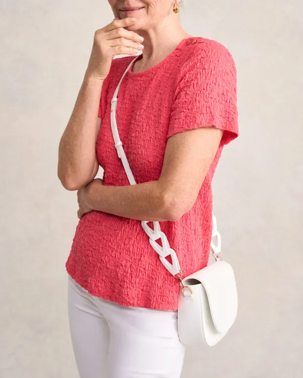 Crinkle Cotton T-Shirt