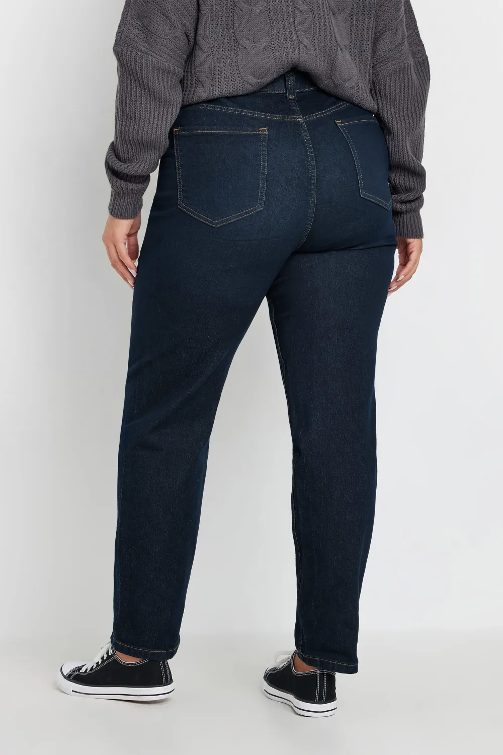 YOURS Curve Mid Blue Straight Leg RUBY Jeans