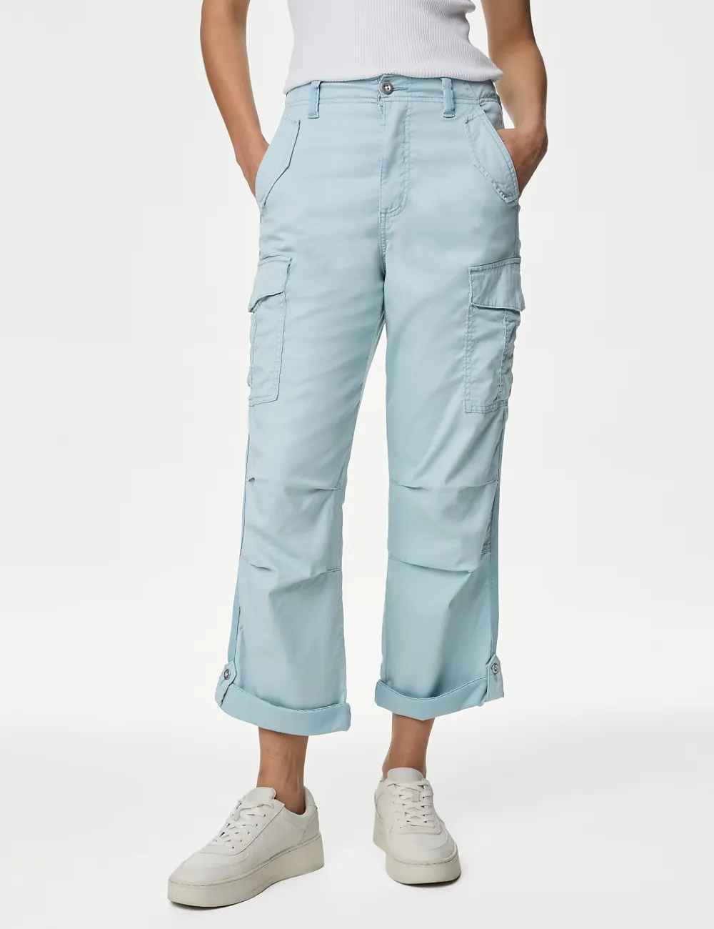 Tea Dyed Cropped Trousers
