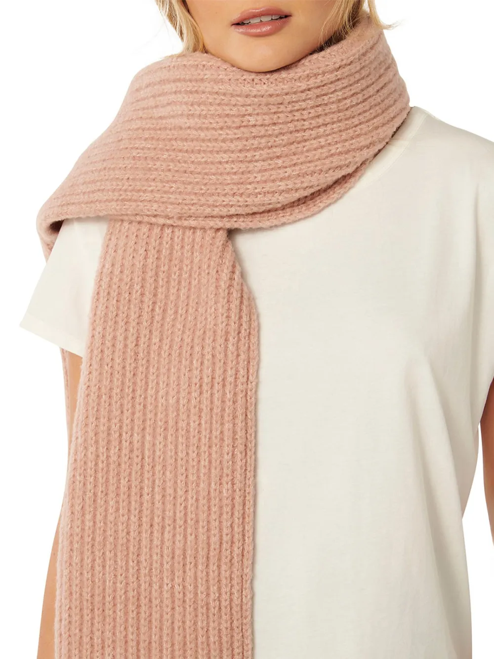 Grey Knitted Scarf
