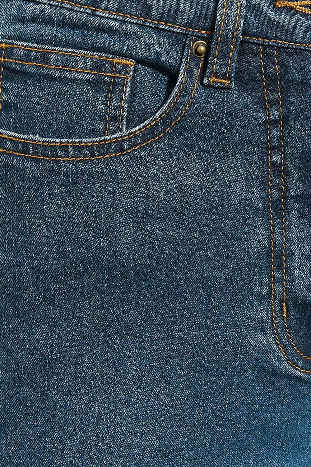 Front Zipper Jeans with Pockets