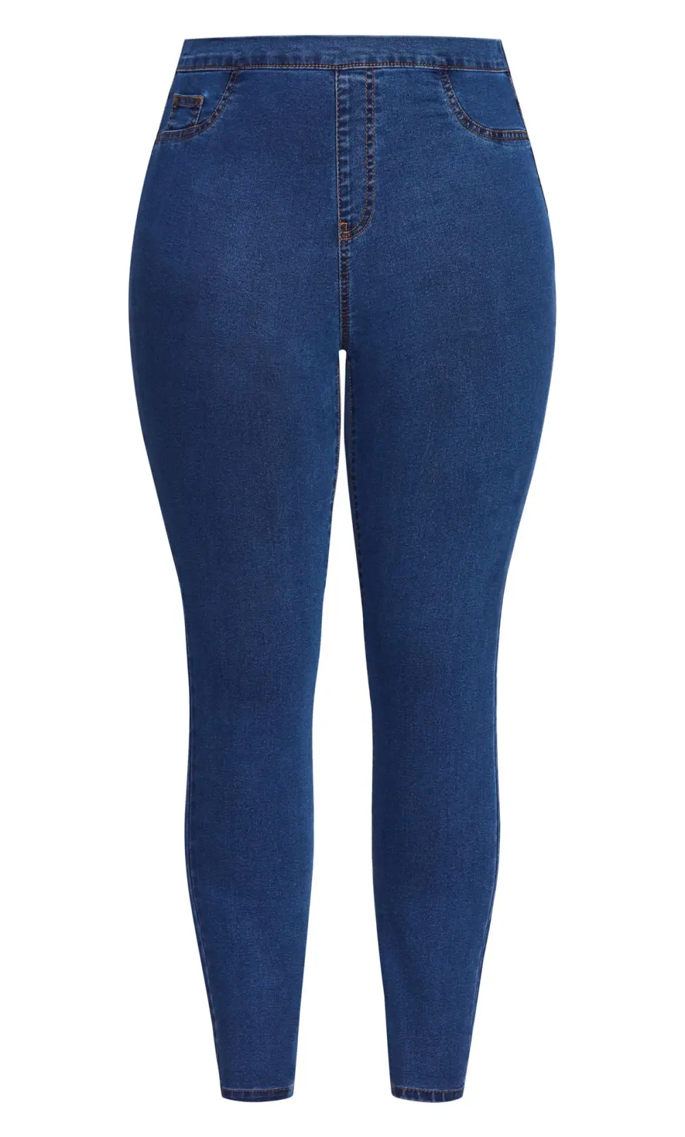 Evans Blue Mid Wash Denim Jegging