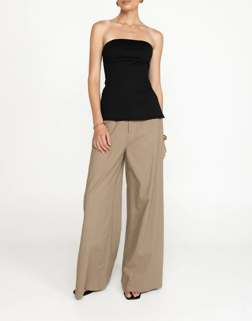 Designer Side Slit Off-Shoulder Top