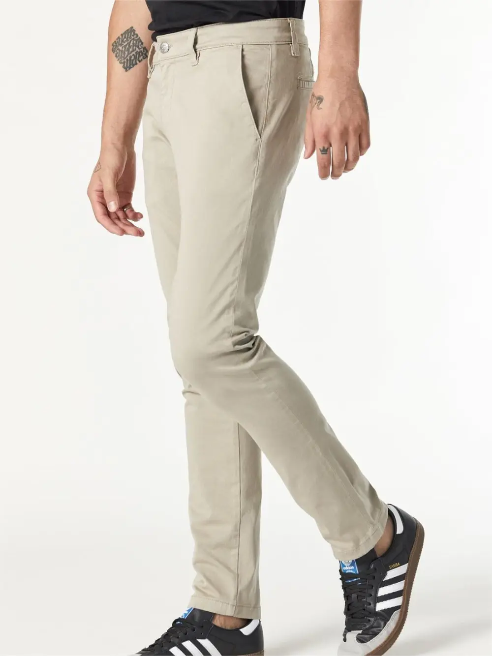 Slim Leg Straight Pants
