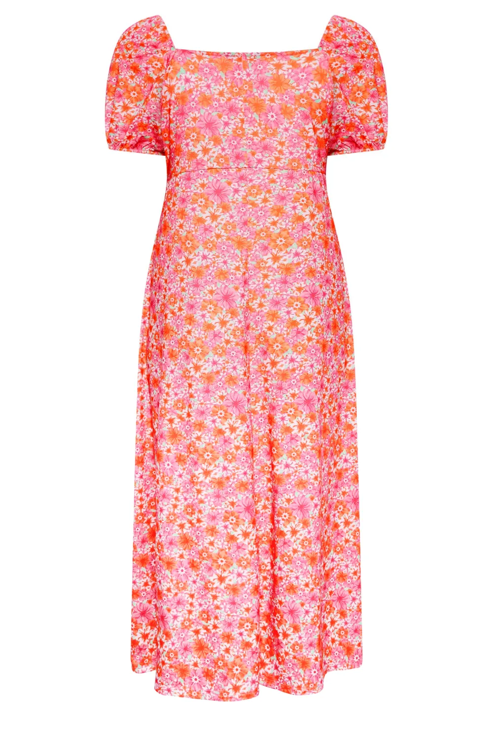 Yours Curve Pink Floral Wrap Maxi Dress