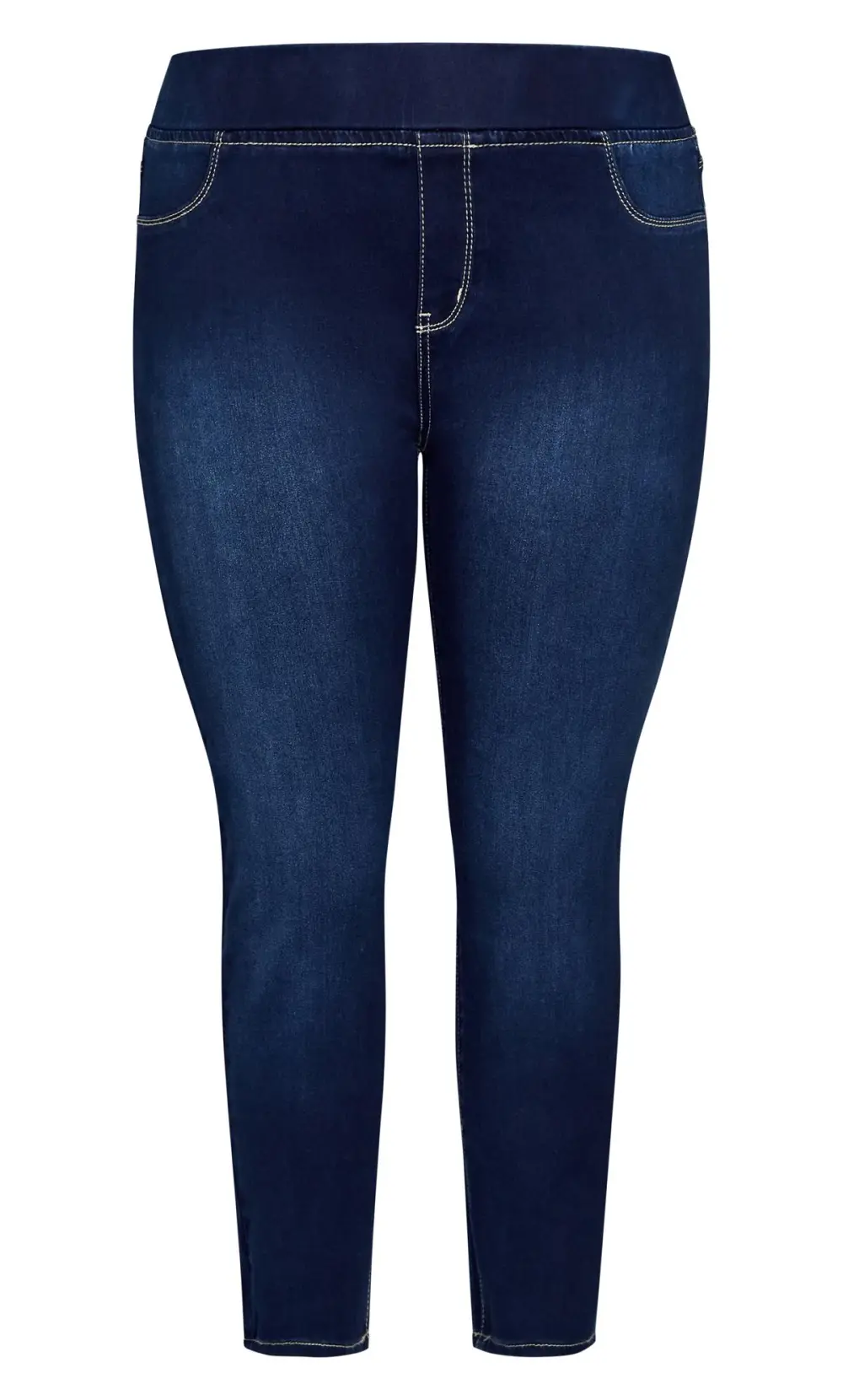 Evans Dark Blue Wash Skinny Jeans