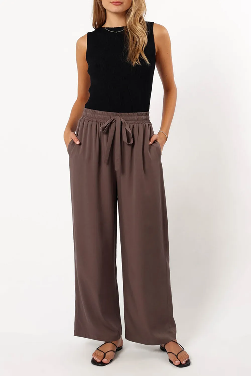 SOFT BELTED PANT