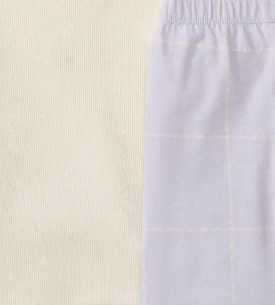 Organic Cotton Ribbed Top and Pants Set