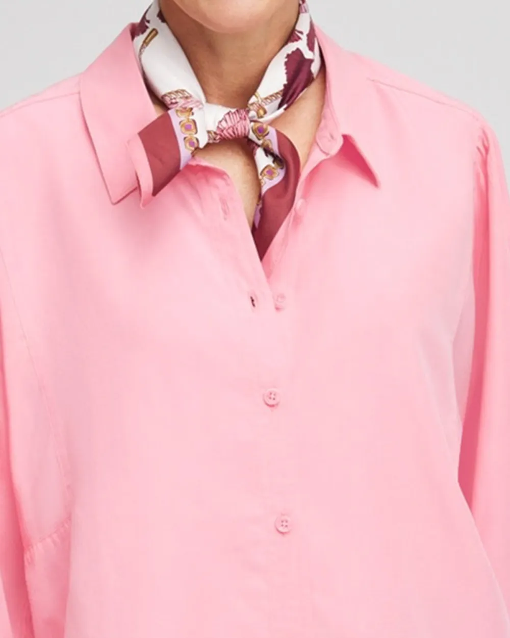 Pink Long Sleeve Button Down Shirt