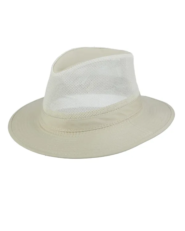 Breathable Mesh Safari Hat in Taupe