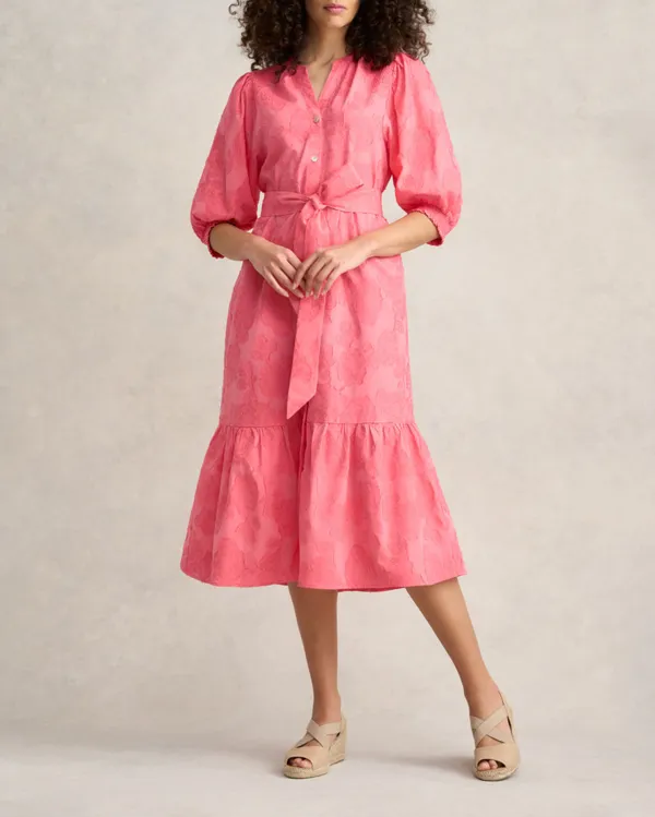 Smock Detail Cotton Dress