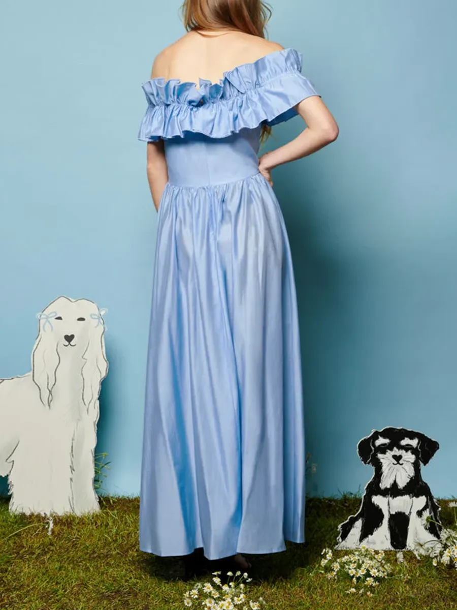 Unique Ruffle Maxi Dress