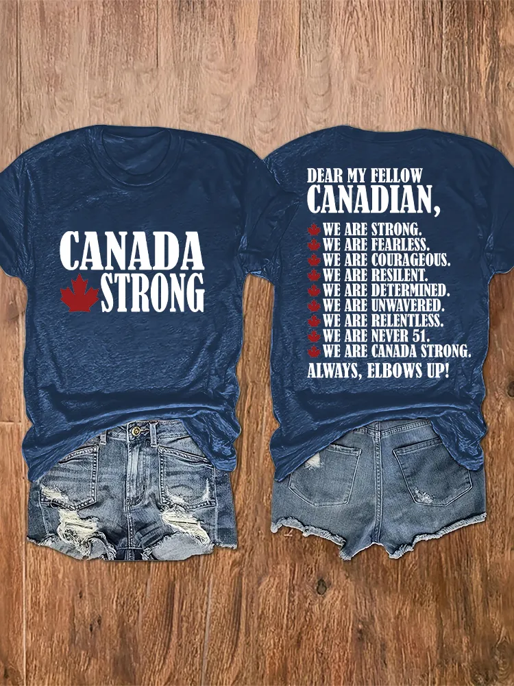 Women'S We Are Canada Strong T-Shirt