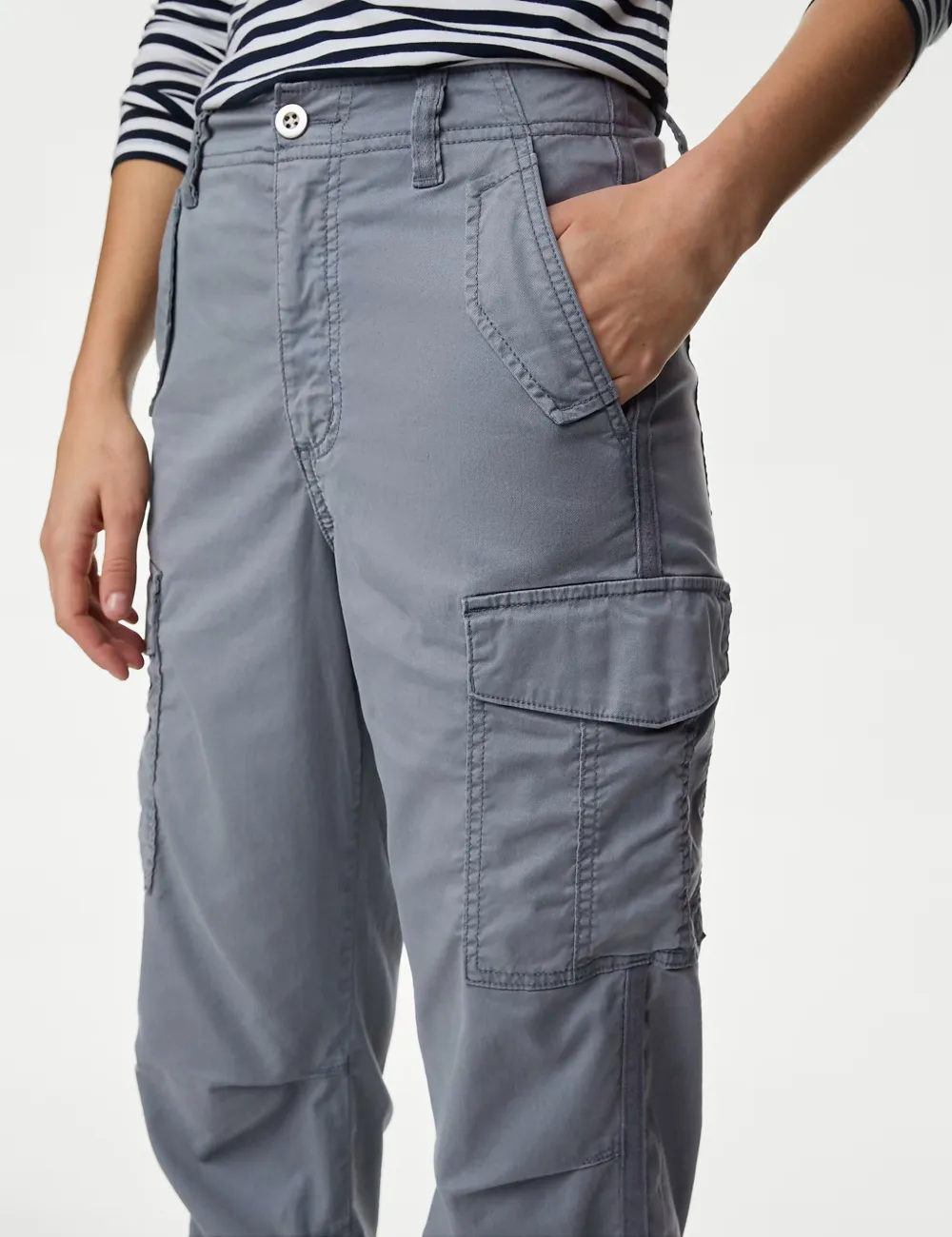 Tea Dyed Cropped Trousers