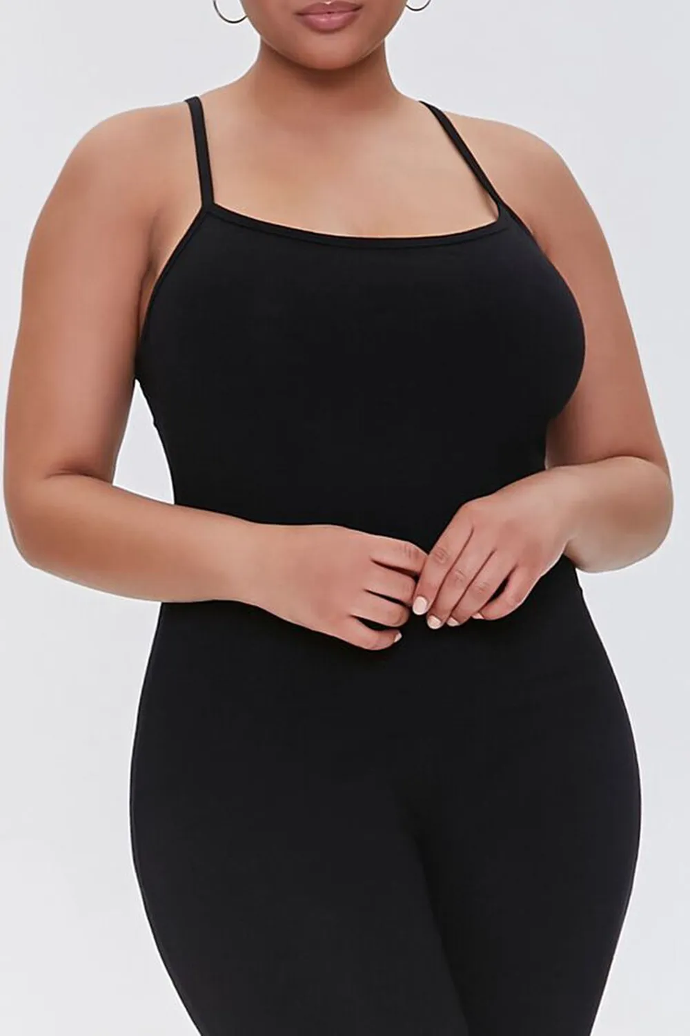 Plus Size Fitted Cami Jumpsuit