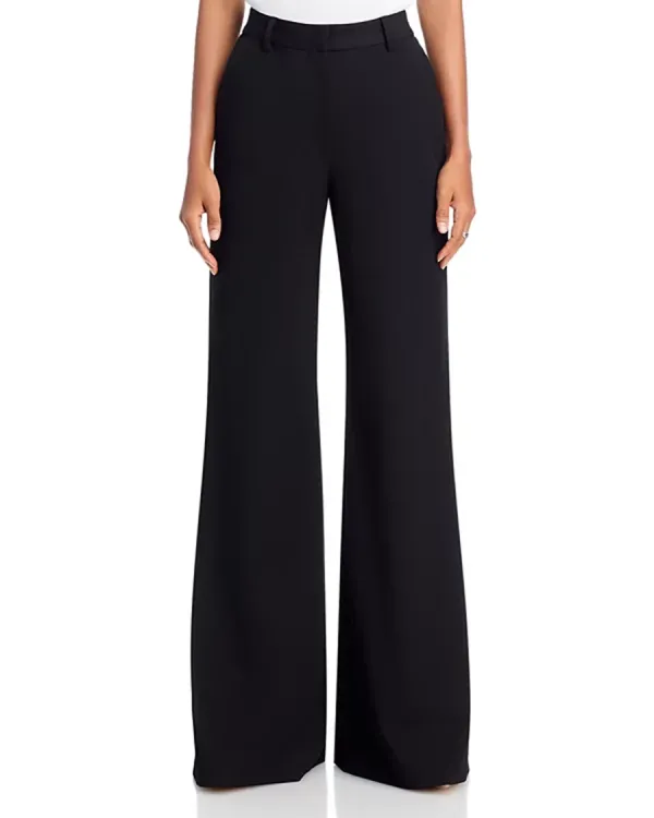 Black Wide leg Silhouette Pants