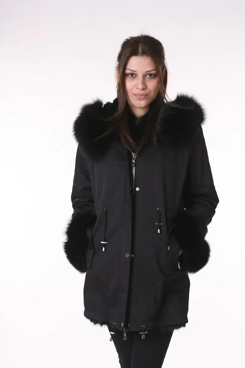 Fox Parka Fur Coat Women’s