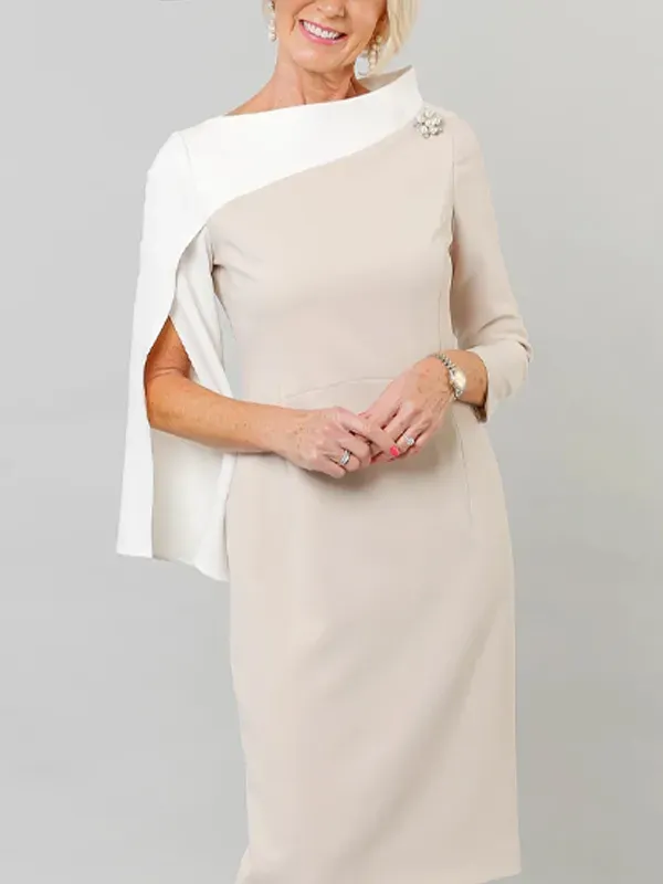 Slanted shoulder colorblock bodysuit