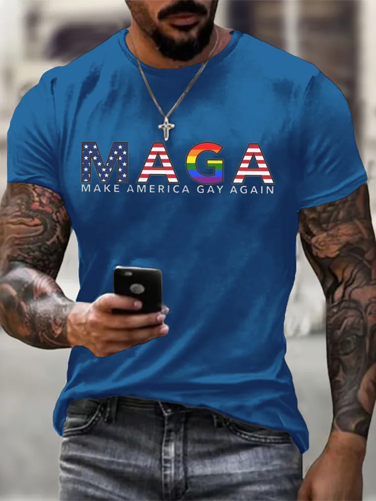 Men'S Maga Make America Gay Again T-Shirt