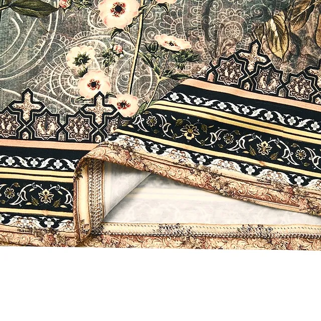 Women‘s Casual Dress Shift Dress Midi Dress Green Half Sleeve Floral Print Fall Spring Summer V Neck 2023 S M L XL XXL 3XL